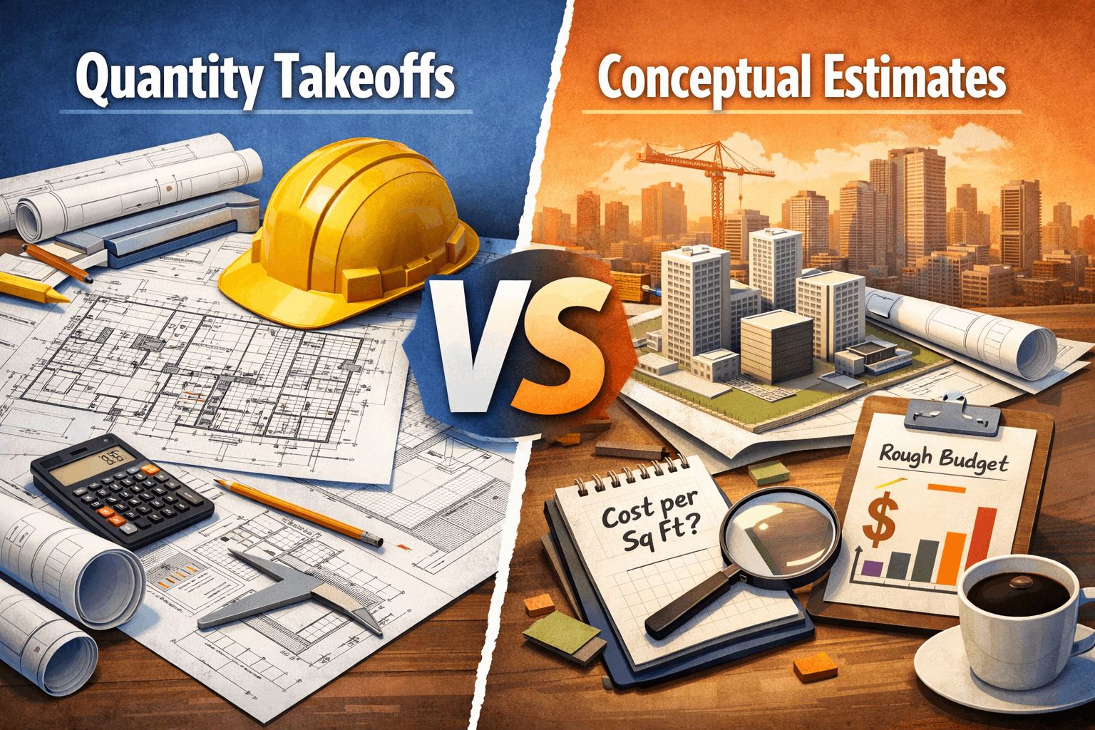 Quantity Takeoffs vs Conceptual Estimates